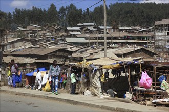 In the highlands of Abyssinia, in the Semien Mountains, Semien Mountains, village of Debark, market