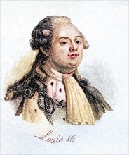 Louis XVI. 1754-1793 King of France 1774-1792 from the book Crabbs Historical Dictionary from 1825,