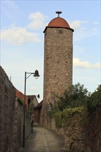 Witches' tower in Hammelburg, Lower Franconia, Bavaria, Germany, Europe