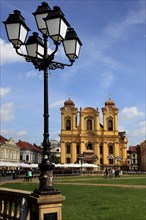 Banat, Timisoara, Timisoara, Old Town, Catholic Cathedral at Piata Unirii, Unification Square,