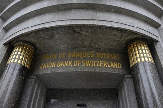 Union Bank of Switzerland UBS lettering