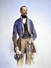 Josef Puffer (1801-1882), Major General, Historical, digitally restored reproduction from a 19th