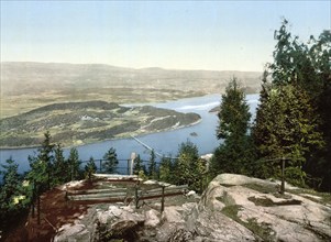 Overview of Krogkleven, Krokkleiva, Ringerike, a municipality in Norway in the province (Fylke)