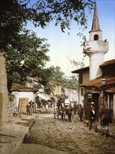 District Scutari, Istanbul, Turkey, View from 1885, Historical, digitally restored reproduction