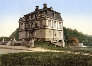 Klampenborg Hermitage, Copenhagen, Denmark, ca 1895, Historic, digitally restored reproduction from