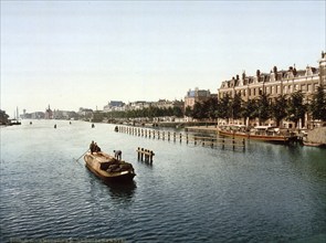 The Buiten Amstel, Amsterdam, Holland, ca 1895, Historic, digitally restored reproduction from a