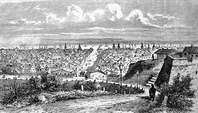 Galati, Galatz or Galacz, town in the western Moldavian region in Romania, in 1880, Historical,