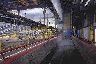 The factory hall of a surface finishing factory of the Coatinc Company in Siegen, 22/08/2024