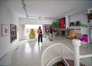 Fundación César Manrique, César Manrique Foundation, interior view, Tahíche, Lanzarote, Canary