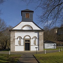 Castle Chapel, Canstein Castle, Marsberg, Sauerland, North Rhine-Westphalia, Germany, Europe