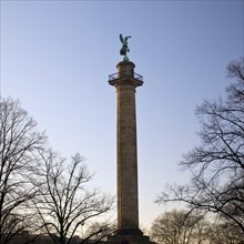 Waterloo Column with Victoria, Victory Column commemorating the Battle of Waterloo, Waterlooplatz,