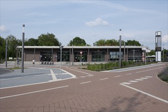 Railway station, Dülmen, Münsterland, North Rhine-Westphalia, Germany, Europe