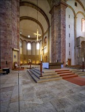 Altar, Imperial Cathedral, Speyer Cathedral, interior, Speyer, Rhineland-Palatinate, Germany,