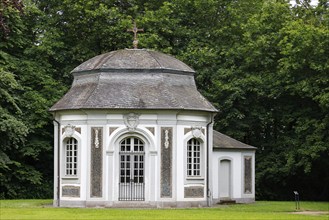 Chapel of St. Maria Aegyptiaca in the palace park at Falkenlust Hunting Lodge, Shell Chapel, UNESCO