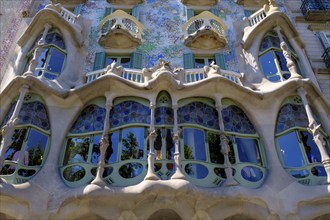 Casa Batlló by Antoni Gaudi, Modernisme, Barcelona, Catalonia, Spain, Europe