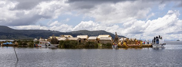 Uros island, Titicaca lake, Puno, Peru, South America