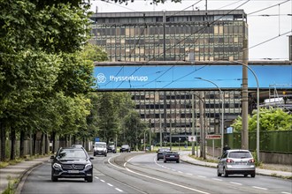 The headquarters of thyssenkrupp Steel Europe AG in Duisburg-Bruckhausen, Kaiser-Wilhelm-Straße,