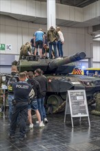 Leopard 2A7V main battle tank, Bundeswehr information stand, Interschutz 2022 trade fair in