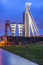 Shaft of the former Schlägel & Eisen coal mine, shaft 3/4/7, Herten, North Rhine-Westphalia,