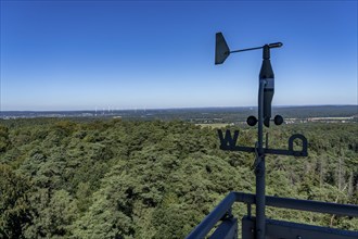 Fire watch tower on the Rennberg, near Flaesheim, Haltern am See, in the Haard forest area, one of