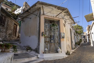 The village of Kritsa, with just under 1300 inhabitants, a mountain village with narrow streets in