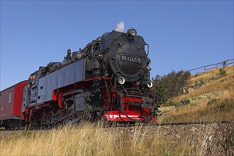 HSB, Harz narrow-gauge railway, locomotive, steam engine, smoke, HSB railway, Brockenbahn, Harz,