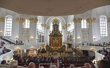 Europe, Germany, Hanseatic City of Hamburg, City, St. Michael's Church, Ludwig-Erhard-Straße,