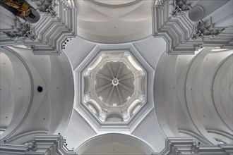 Dome of the parish church of St John, Hauk Abbey, built in 1691, Bahnhofstr. 4, Würzburg, Lower