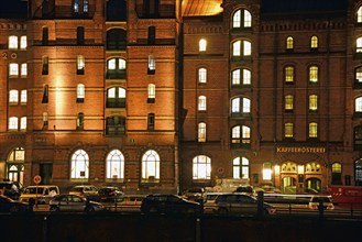 Europe, Germany, Hamburg, historic warehouse district, view from the customs canal to the former