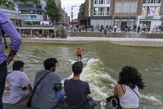 Surfing facility in the city centre of Rotterdam, Rif010, supposedly the world's first wave