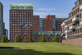 Warehouse-style residential buildings, on the Spoorweghaven, in the Kop van Zuid-Entrepot