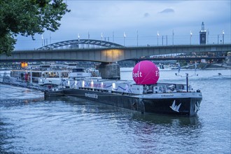 MS Wissenschaft, exhibition and science ship, with changing exhibitions, here at the North