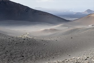 Volcanic landscape, Timanfaya National Park, Lanzarote, Canary Islands, Spain, Europe