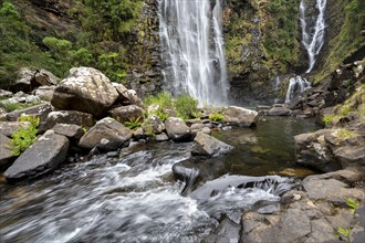 Waterfall and river, Lisbon Falls, long exposure, near Graskop, Mpumalanga, South Africa, Africa