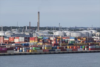 Container, harbour, Gothenburg, Sweden, Europe