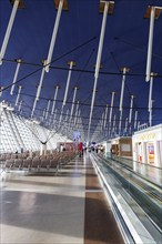 Terminal 1 of Shanghai Pudong Airport (PVG) in Shanghai, China, Asia