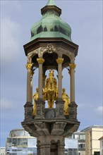 Magdeburg Chevalier, Alter Markt, Magdeburg, Saxony Anhalt, Germany, Europe