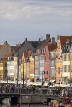 Nyhavn, in the Frederiksstaden district, harbour district with houses over 300 years old, moored