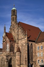 Church of Our Lady, Main Square, Old Town, Nuremberg, Franconia, Bavaria, Germany, Europe