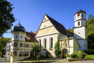 Former monastery, Urspring School, Urspring near Schelklingen, Swabian Alb, Baden-Württemberg,