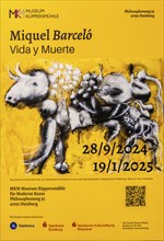 Exhibition Miquel Barcelo, Vida y Muerte, Museum Kueppersmuehle, Duisburg, Germany- Editorial use