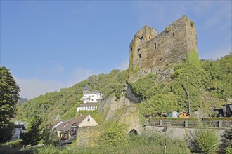 Balduinstein Castle built in 1319, Balduinstein, Lahn, Rhineland-Palatinate, Germany, Europe