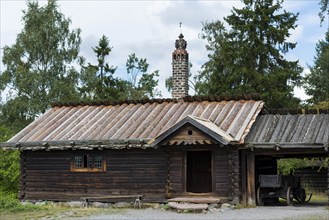 Old Swedish farm shed, wooden house, wood, building, old, farm, farm, cottage, woodshed, country