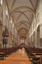 Gothic High Cathedral of St Martin, Mainz Cathedral, interior view, Old Town, Mainz, Rhine-Hesse