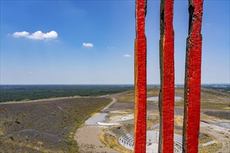 The Haniel spoil tip, 185 metre high spoil tip, at the Prosper Haniel mine, which was closed in