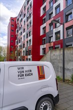 Student hall of residence of the Studierendenwerk Essen-Duisburg in Essen, over 310 furnished rooms