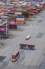 Altenwerder container terminal in Hamburg, 26/07/2024. /