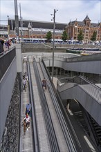 New bicycle car park at Amsterdam Central Station, Stationsplein, space for around 7000 bicycles,