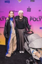 Alli Neumann (musician) and Claudia Roth (Bündnis 90/Die Grünen, Senator for Culture) with prams on