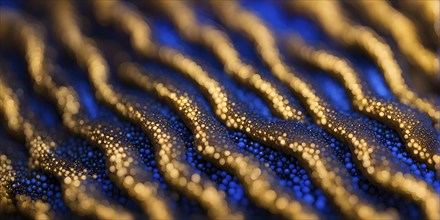 Nano material inspired by gecko feet with intricate patterns and vibrant colors representing